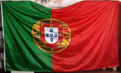 Vlajka - Portugalsko - NOVÁ, VELKÁ, 260 cm