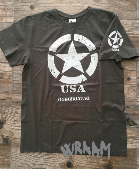Hvězda U.S.army cars JEEP DODGE HUMMER pánské bavlněné tričko vel. XS - Dětská trička