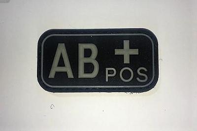 Nášivka označení krevní skupiny AB+ positive 