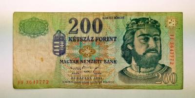200 Forint 1998  Maďarsko bankovka