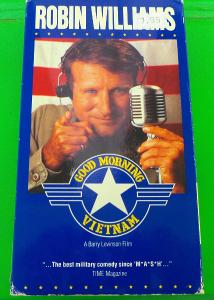 sběratelská  VHS - GOOD MORNING VIETNAM - Robin Williams - anglicky