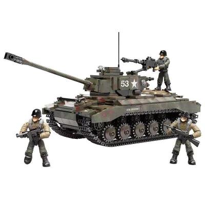Model tank armády USA M26 Pershing - stavebnice + figurky