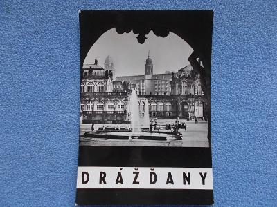 Německo Sasko Dresden Dráždany podloubí kašna vodotrysk fontána 