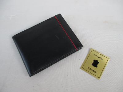 Kožená modrá pánská peněženka / genuine leather / nepoužitá
