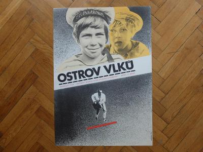 WAGNER MIREK OSTROV VLKŮ 1975 FILMOVÝ PLAKÁT A1
