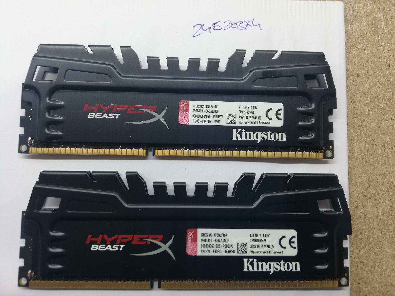 Kingston HyperX Beast 16GB (2x8GB) DDR3 2400 XMP | Aukro