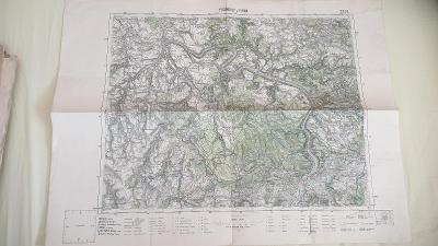 Stará vojenská mapa 1935-Podmokly-Děčín-St.Oleška-Pirna-Chrochvice