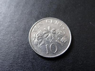 10 cent 1989, Singapur.