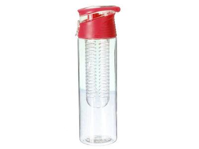 Plastová láhev s infuzérem na ovoce lahve 800 ml 0664 červená
