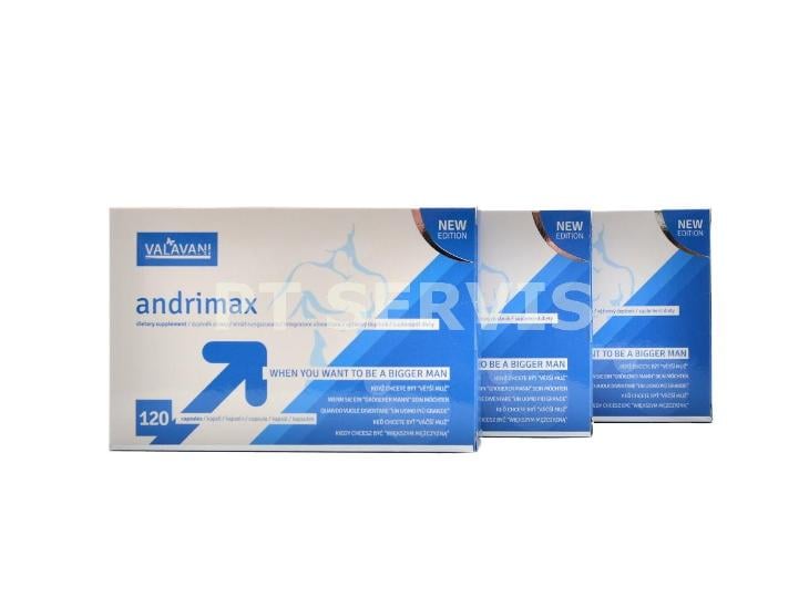 Andrimax 3x120 kapslí AKCE 2+1 zdarma s dárkem navíc - Lékárna a zdraví