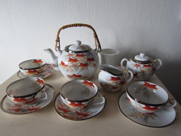 Sada čajová /kávový servis porcelán Japonsko / Pozůstalost - Starožitnosti a umění