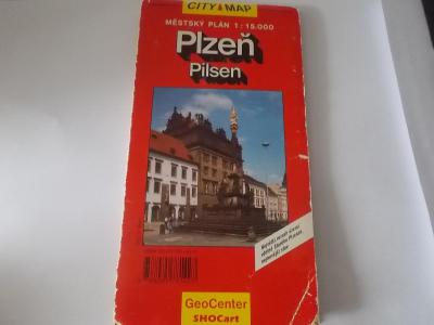 Plzeň městský plán 1:15000 (Geocenter ShoCart)