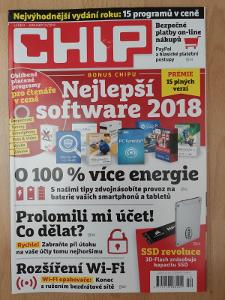 ČASOPIS CHIP - 1/2018 BEZ DVD!