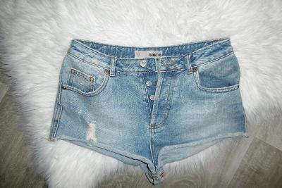 TOPSHOP super světlé dámské jeansové džínové šortky 28 S