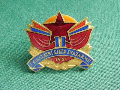 Svazarm  - II. Celostátní Sjezd Svazarmu 1961  (velký odznak)