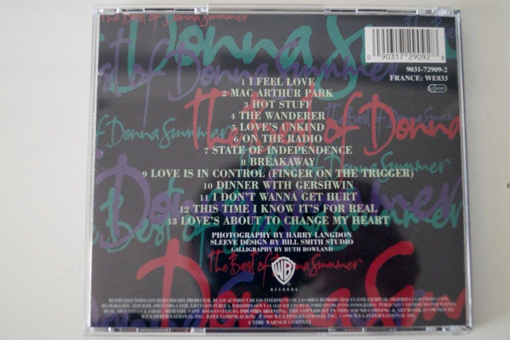 CD - THE BEST OF DONNA SUMMER, rok 1990, WB, Argentina, DR13 - Hudba