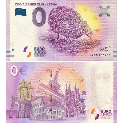 0 Euro bankovka ČR 2020 - ZOO A ZÁMEK ZLÍN – LEŠNÁ