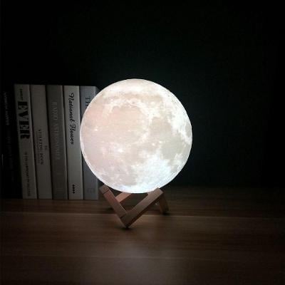 Měsíc - 3D LED lampa s podstavcem