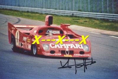 Jacques Laffite - reprint/kopie Alfa Romeo, foto 13x18 cm