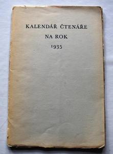 Kalendář čtenáře na rok 1935, Melantrich - soukromý tisk, Bidlo, Mašek