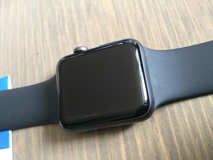 Apple watch 3 series 42mm space gray sport band black | Aukro