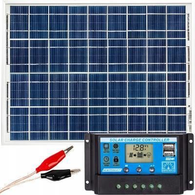 Solární Panel 100W 12V REGULATOR Fotovoltaický panel