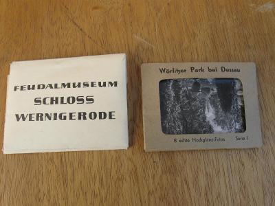 2 x staré Německé leporelo - fotografie, pohledy