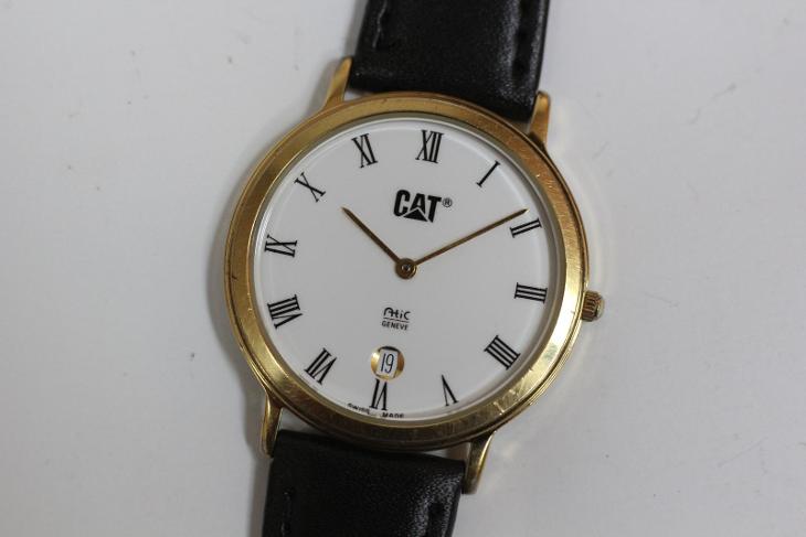 pánské hodinky CAT GENEVE SWISS, Quartz, tenké - Starožitnosti
