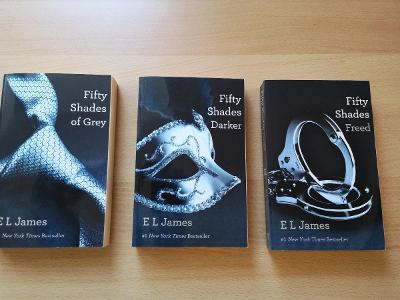 50 Shades of Grey trilogy, E L James,  V angličtině