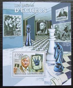 SAR 2011 Světoví šachisti Mi# Block 744 Kat 11€ 1982