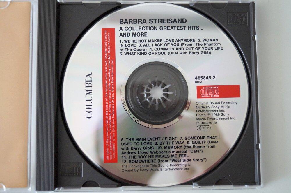 CD - BARBRA STREISSAND -GREATEST HITS and more..., Columbia, 1989,DR12 - Hudba