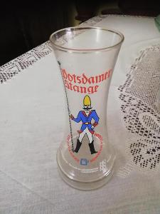 Pivní sklenice Postdamer stange veb getranke/ Rarita 