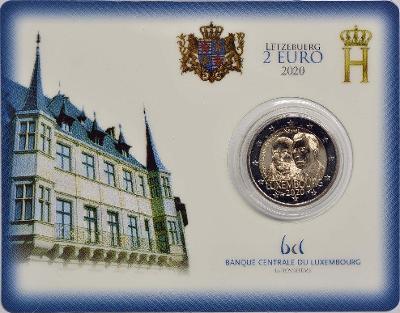 2 euro 2020 LUCEMBURSKO - Princ Henri - Karta