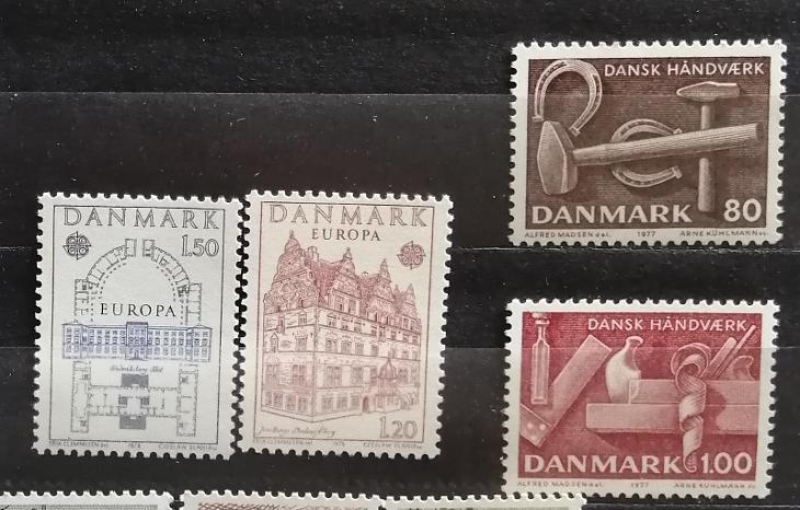 Dánsko 1978 - komplet + navíc, EUROPA CEPT 5£