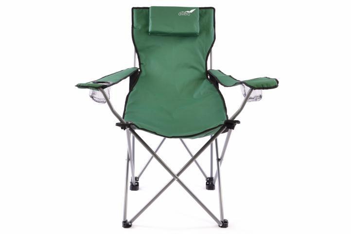 Skládací kempingová židle DIVERO s polštářke 35213 - Sport a turistika