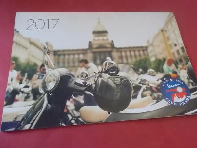 Kalendář motocykly Vespa club Praha 2017 - krásné fotky