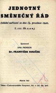 Jednotný směnečný řád (1941)