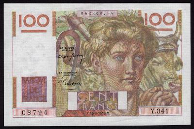 FRANCIE 100 Francs 1949 XF