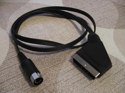 AV kabel SCART pro Commodore 64 a 128 (C64 / C128) délka 1.5m