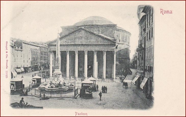 Roma * Panteon, náměstí, obchody, kašna, Stengel * Itálie * Z2127