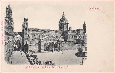 Palermo * kostel, náměstí, brána, lidé * Itálie (Sicílie) * Z2256