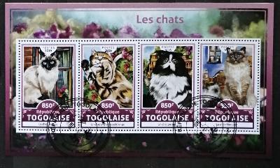 Togo 2016 - CTO aršík, plemena koček, fauna