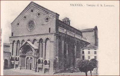 Vicenza * Tempio di San Lorenzo, kostel, architektura * Itálie * Z1173