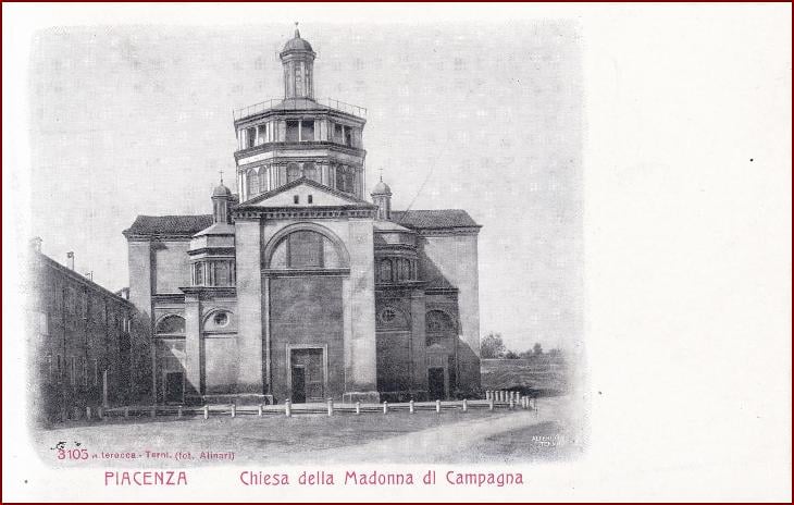 Piacenza * Chiesa della Madonna di Campagna, kostel * Itálie * Z2182 - Pohlednice