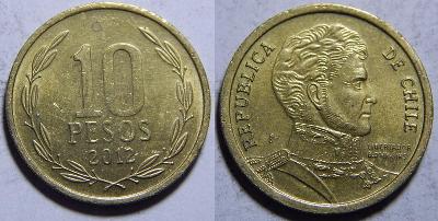 Chile 10 Pesos 2012 XF č31353