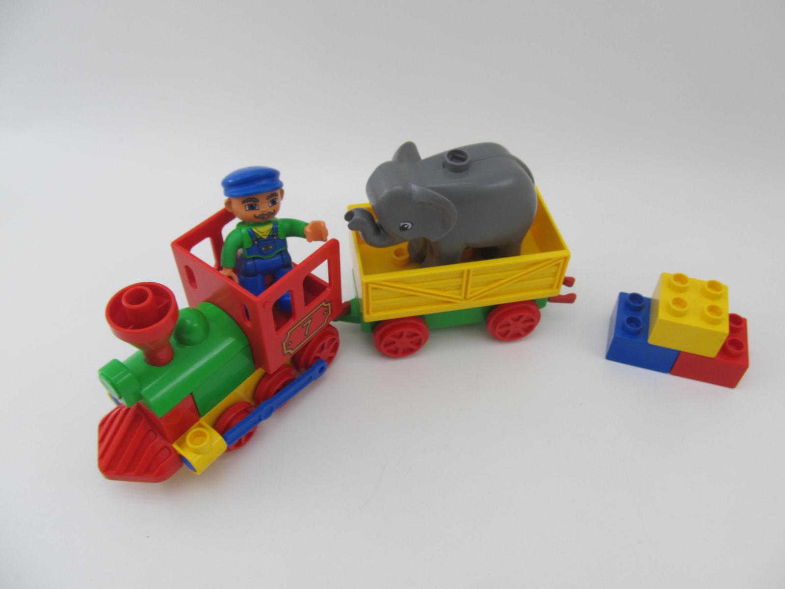 Lego set Duplo 3770 - Môj prvý vláčik ZOO vláčik Mašinka slon - Hračky
