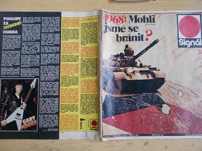 Starý časopis Signál 1968 okupace obrana armáda Poloczek Rychlé Šípy
