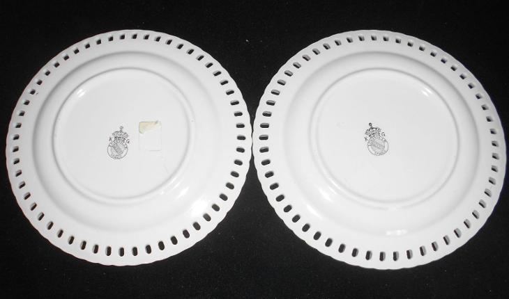 4 TALÍŘE FRANCIE, 19. století, perfektní stav - Starožitné porcelánové talíře