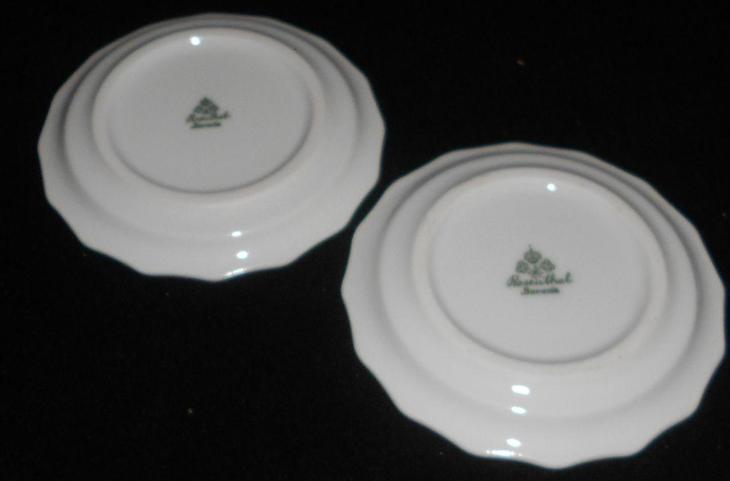 DVA TALÍŘKY ROSENTHAL, 20. století, perfektní stav - Starožitné porcelánové talíře
