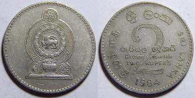 Srí Lanka 2 Rupees 1984 XF č31326